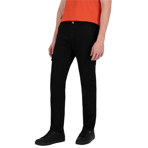 Pantalón Chino Cargo Para Caballero Holstone Negro 1305