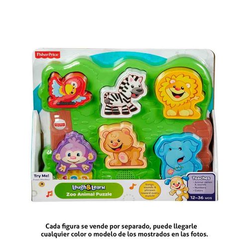 Rompecabezas De Animales Fisher Price Multicolor CGN03