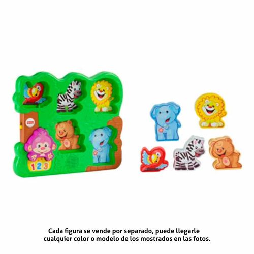 Rompecabezas De Animales Fisher Price Multicolor CGN03