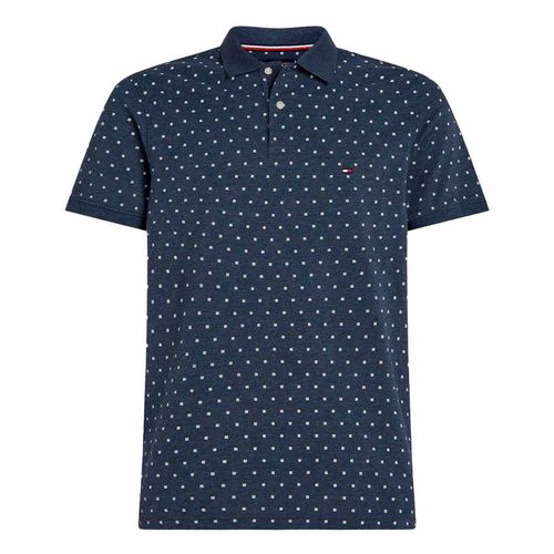 Playera Polo Para Caballero Tommy Hilfiger Azul MW0MW36357-DW5