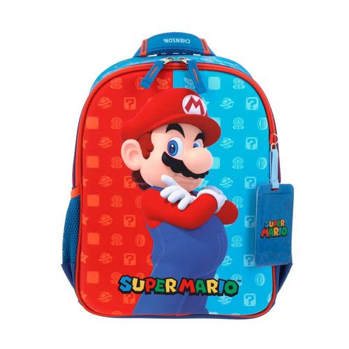 Mochila Mario Bros Chenson MB66081-9 Azul