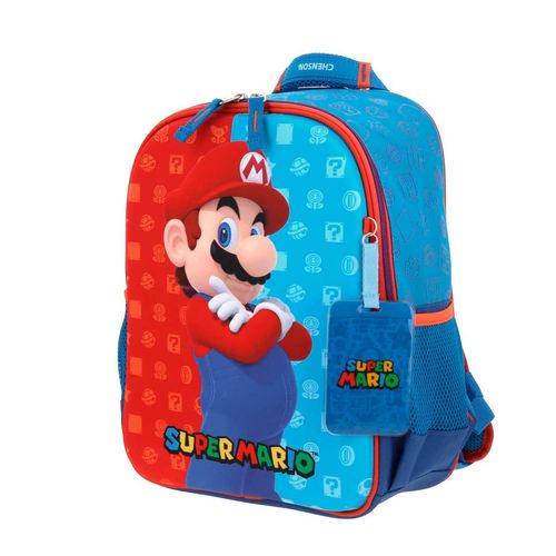 Mochila Mario Bros Chenson MB66081-9 Azul