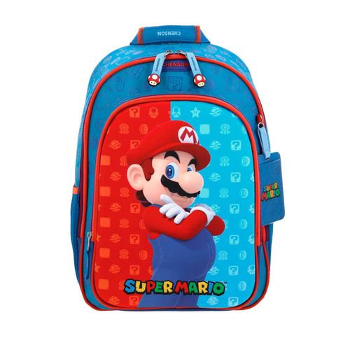 Mochila Mario Bros Chenson MB66078-9 Azul