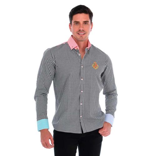 Camisa Casual Para Caballero Porto Blanco Multicolor E-2191