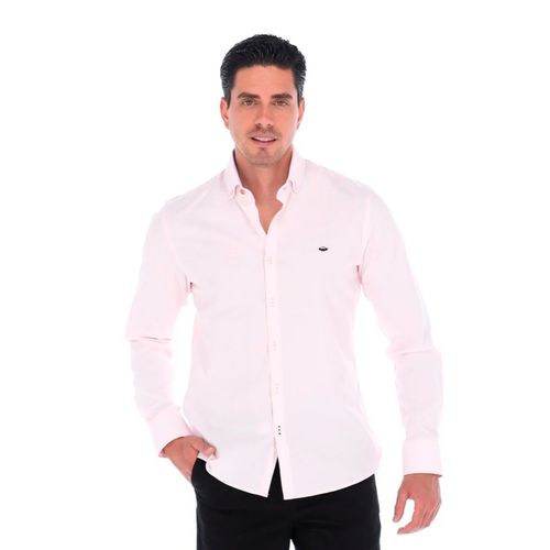 Camisa Casual Para Caballero Porto Blanco Rosa CBASIC-18