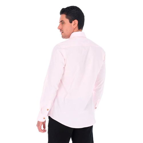 Camisa Casual Para Caballero Porto Blanco Rosa CBASIC-18