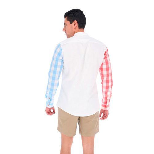 Camisa Casual Para Caballero Porto Blanco Blanco E-2274