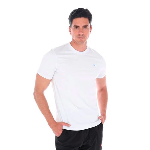 Playera Casual Para Caballero Porto Blanco Blanco TBASIC-01