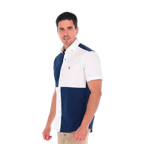 Camisa Casual Para Caballero Porto Blanco Multicolor MCE-2268