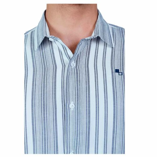 Camisa Casual Para Caballero Alberto Olguin Azul AOMC1359