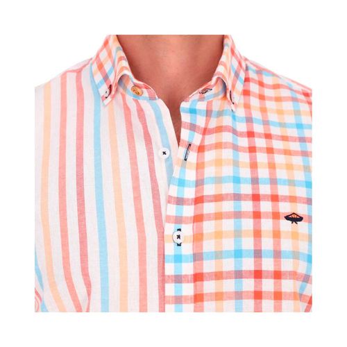 Camisa Casual Para Caballero Porto Blanco Multicolor MCE-2288