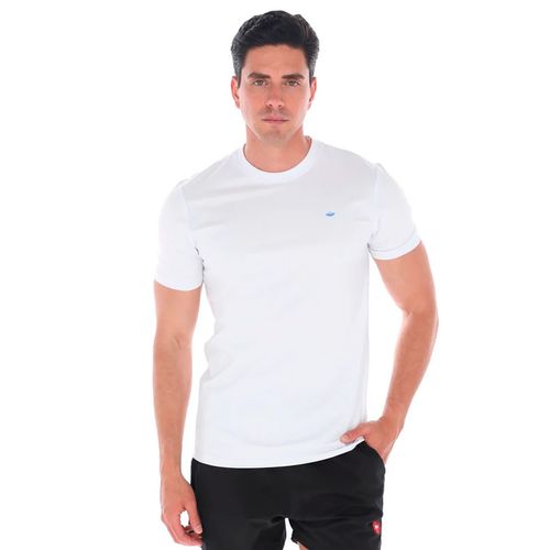 Playera Casual Para Caballero Porto Blanco Blanco TBASIC-01