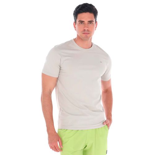 Playera Casual Para Caballero Porto Blanco Gris TBASIC-24