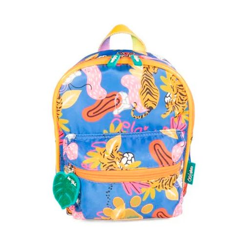 Mochila Para Niña Estampado Tropical Oe Girls Azul 4BLGO24541AZU