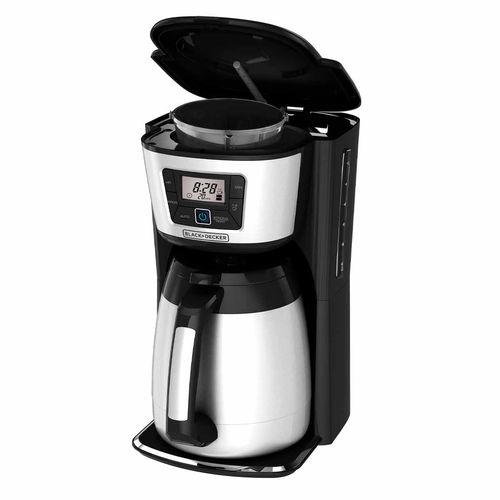 Cafetera eléctrica Black and Decker acero cm1231s-la