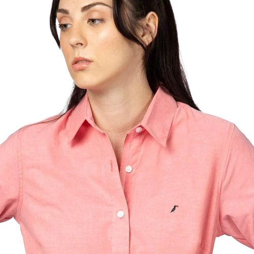 Blusa Camisera Para Dama Tucane Rosa OXFORD ORIGINAL