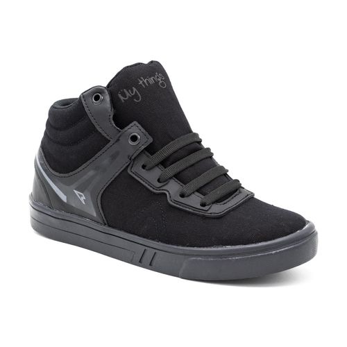 Tenis Bota Casual Para Niño My Things Negro 167-N