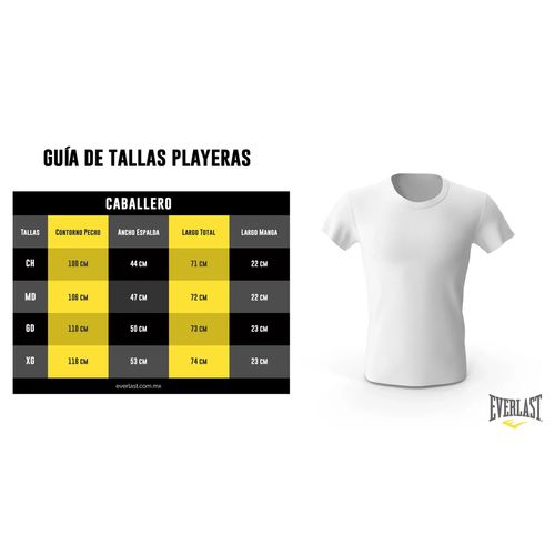 Playera sin manga para caballero Everlast v57022 blanco