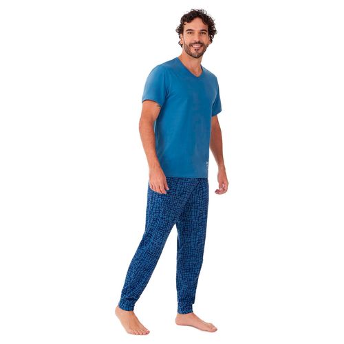 Pijama Para Caballero Skiny Azul 75896