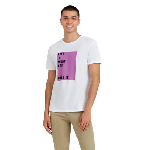 Playera Casual Para Caballero Denizen Blanco 95708-0038