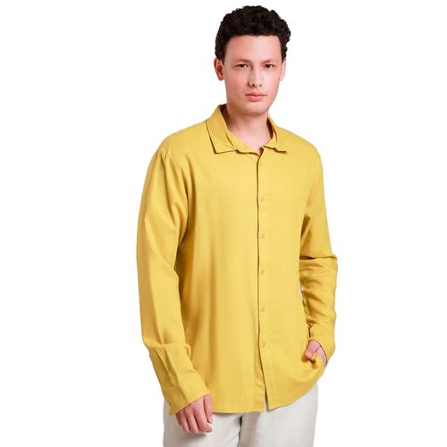 Camisa Casual Para Caballero Lob Amarillo CCCN1363