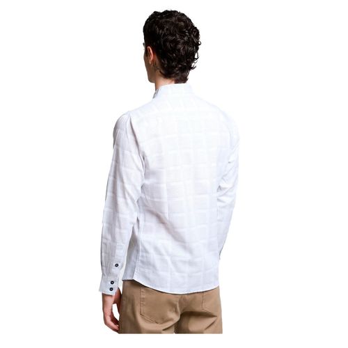 Camisa Casual Para Caballero Lob Blanco CCCN1391