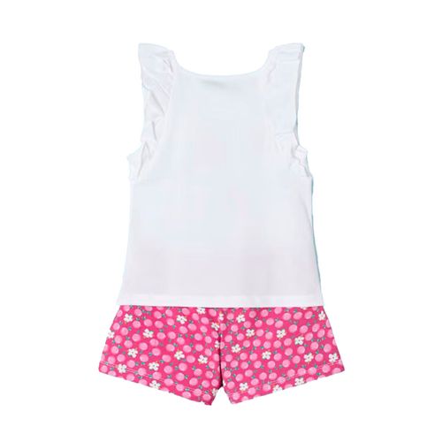 Conjunto De Playera Y Short Para Niña Mayoral Fucsia 3264