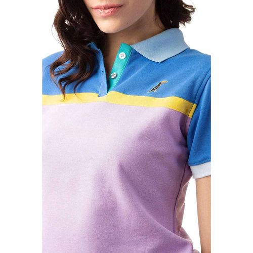 Playera Tipo Polo Para Dama Tucane Morado BLOCK POLO 7