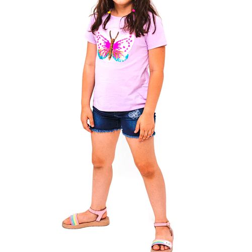 Conjunto De Playera Y Short Para Niña Choys Rosa 8266