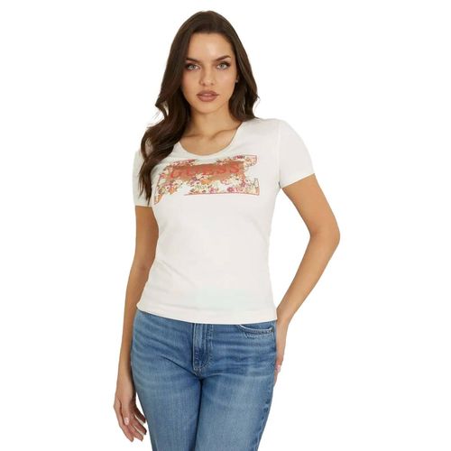 Playera Para Dama Guess Blanco W4GI23J1314