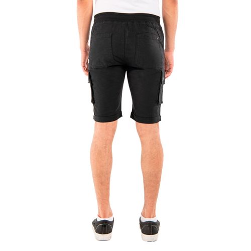 Bermuda De Gabardina Para Caballero Oggi Jeans Negro B2411209