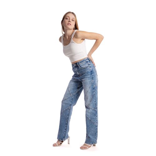 Pantalón De Mezclilla Para Dama Balam Azul BL6543 32