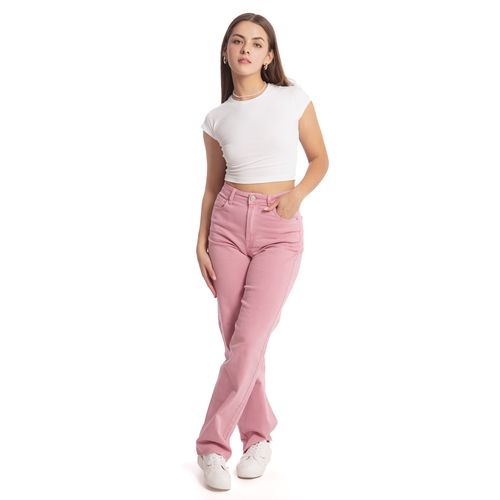 Pantalón De Mezclilla Para Dama Balam Rosa BL6622