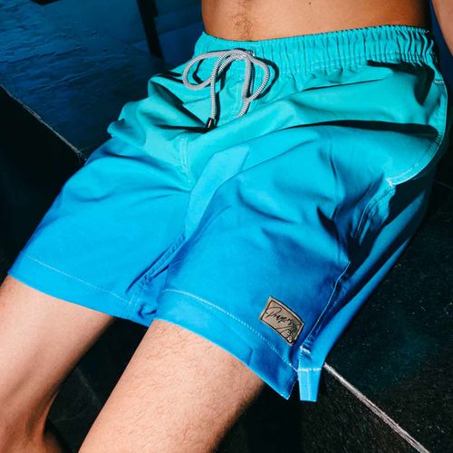 Shorts De Baño Para Caballero Prayers Azul BLUE FADE