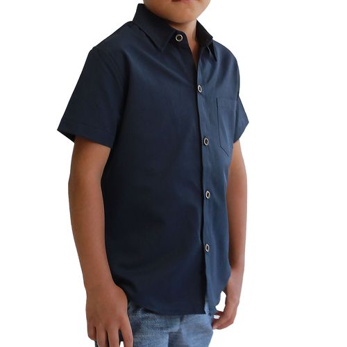 Camisa Casual Para Joven Lyon Marino 221330