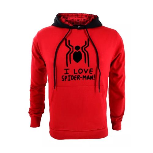 Sudadera Cerrada Para Joven Spiderman Rojo NWH4B