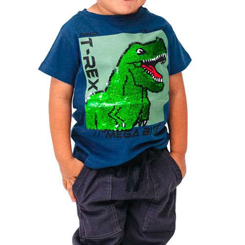 Playera Casual Para Niño Choys Azul 8774