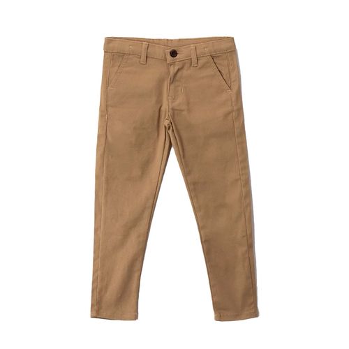 Pantalón Casual Para Niño Choys Café 10193