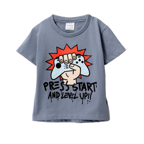 Playera Casual Para Niño Choys Gris 10635