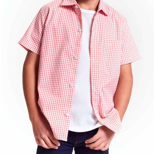 Camisa Casual Para Niño Lyon Rosa 221367