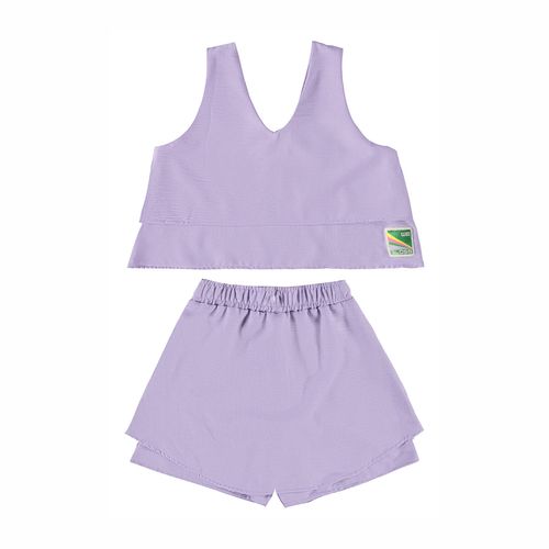 Conjunto casual para jovencita Gloss lila 31585