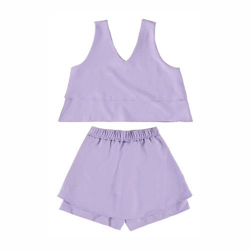 Conjunto casual para jovencita Gloss lila 31585