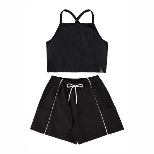 Conjunto casual para jovencita Gloss negro 31632