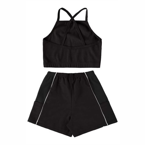Conjunto casual para jovencita Gloss negro 31632