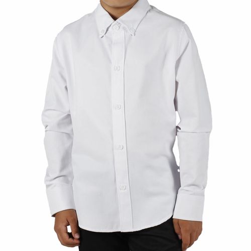 Camisa Casual Para Niño Lyon Blanco 223266