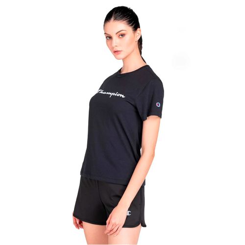 Playera Deportivo Para Dama Champion Negro EPNSS23P13W19