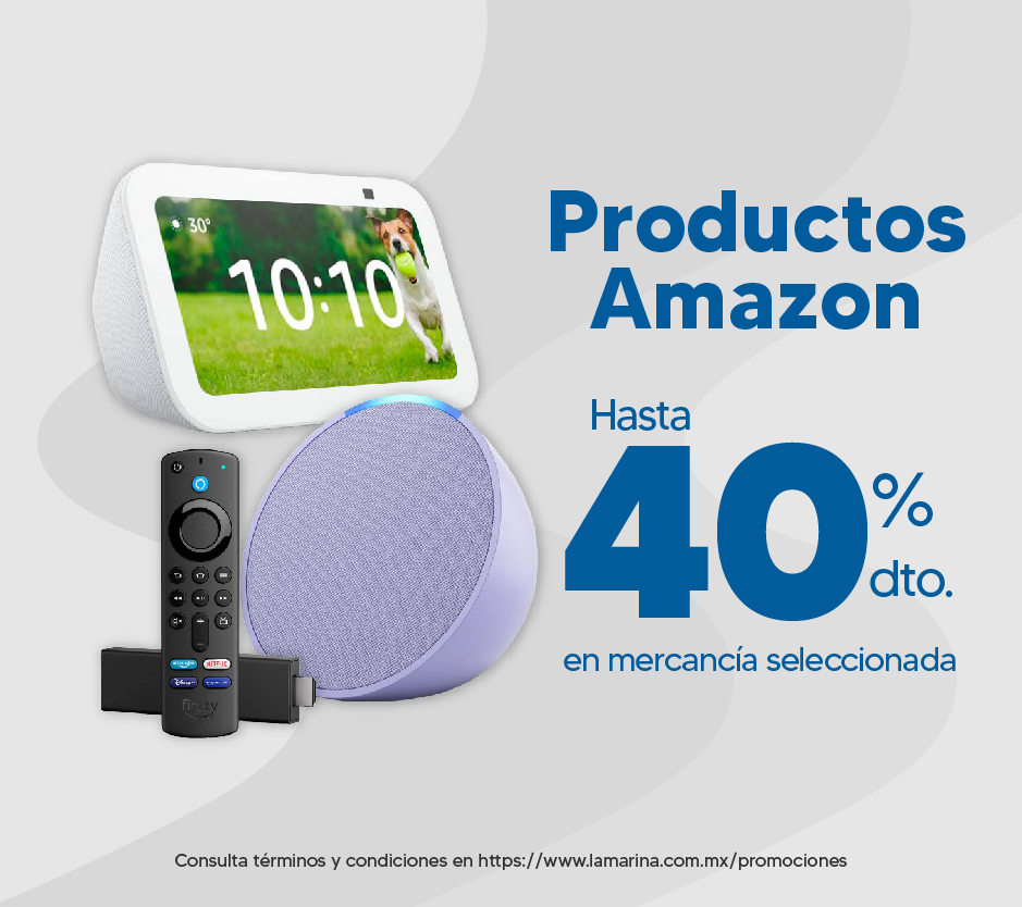 Hasta 40% con Amazon