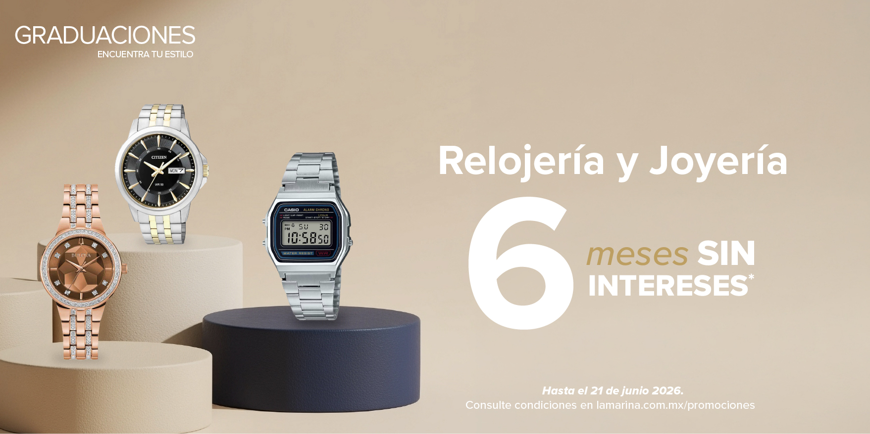 Encuentra el complemento ideal para tu graduación a 6 MSI