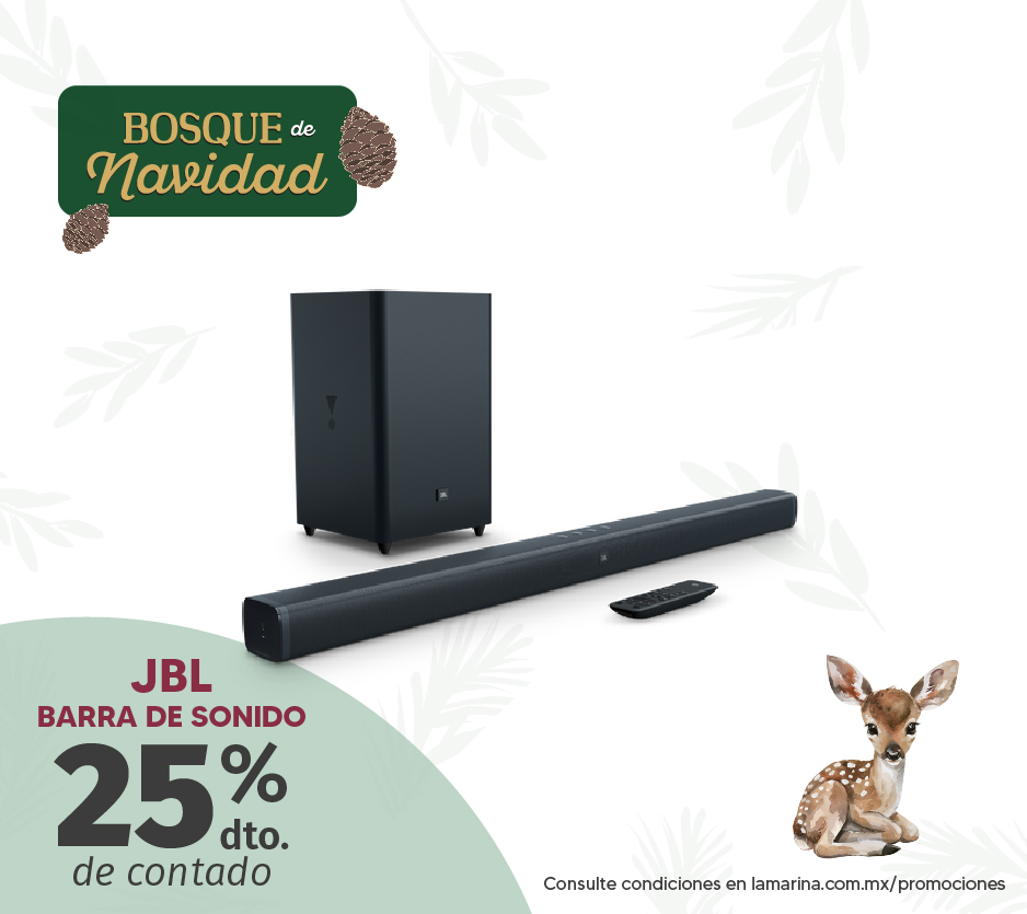 JBL Barra de Sonido hasta 25% dto contado