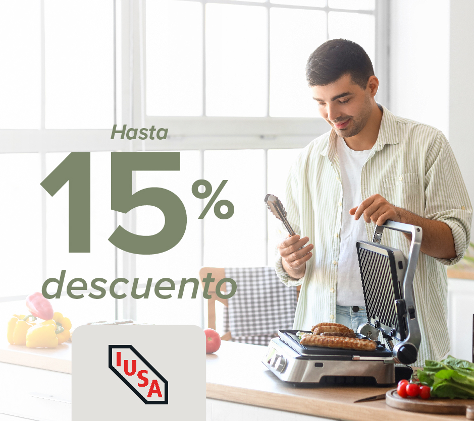 IUSA con hasta 15% dto en prodcutos seleccionados 